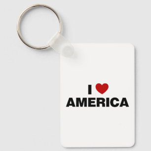 I Love America Key Ring