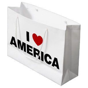 I Love America  Large Gift Bag