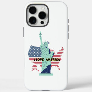 I Love America – Liberty & Pride T-Shirt iPhone 16 Pro Max Case