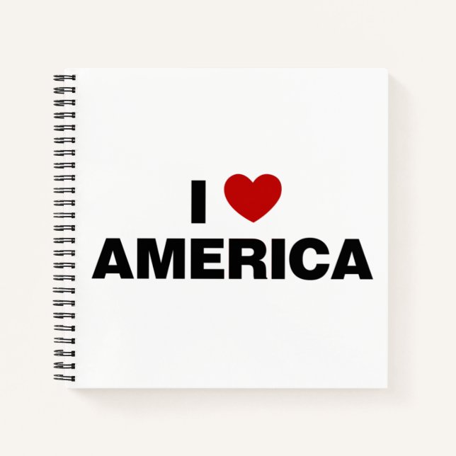 I Love America Notebook (Front)