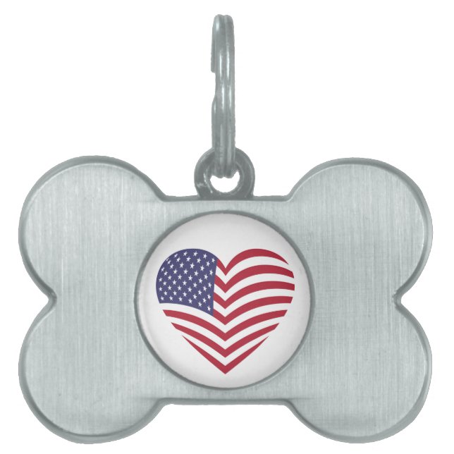 I LOVE AMERICA PET TAG (Front)