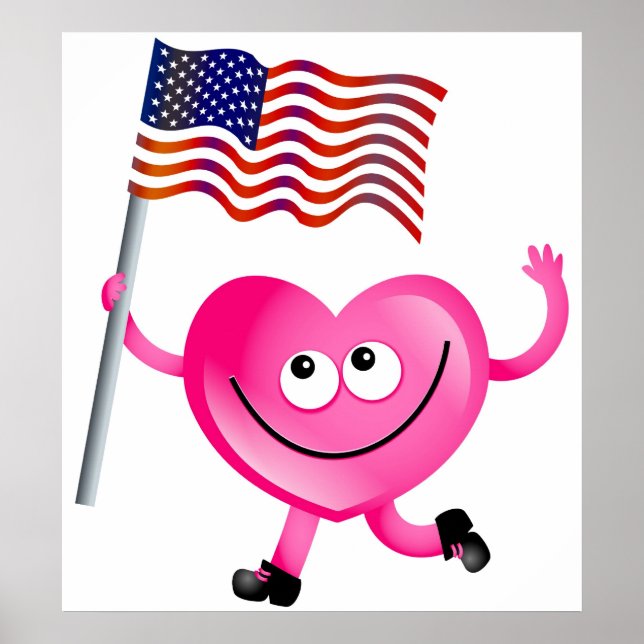 I Love America Poster (Front)