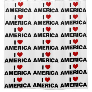 I Love America Shower Curtain