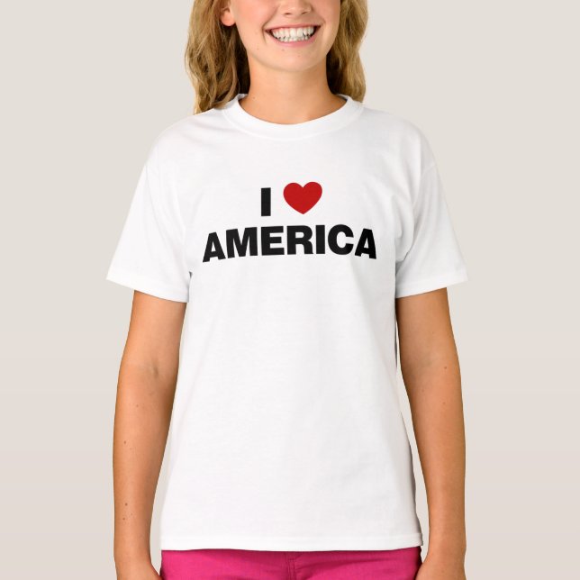 I Love America T-Shirt (Front)