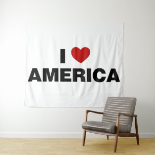 I Love America Tapestry