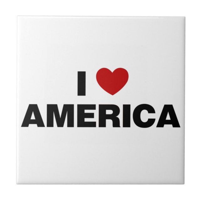 I Love America Tile (Front)