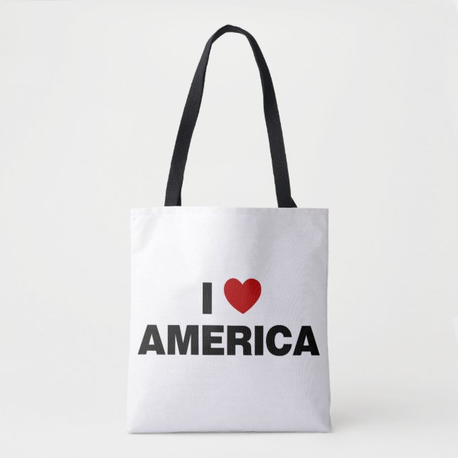 I Love America Tote Bag (Front)