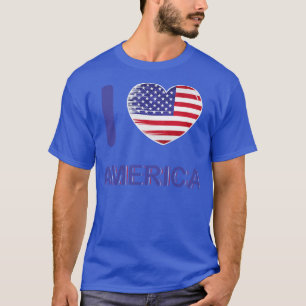 I Love America USA Flag My Home My Country 16 T-Shirt