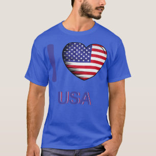 I Love America USA Flag My Home My Country 21 T-Shirt