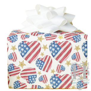 I Love America Wrapping Paper