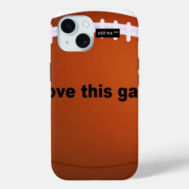 I love American footballs.png Case-Mate iPhone Case (Back)
