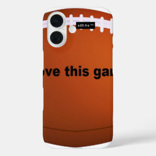 I love American footballs.png iPhone 16 Case