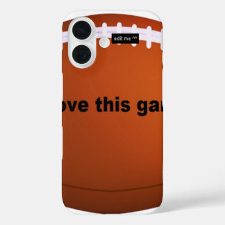 I love American footballs.png iPhone 16 Case