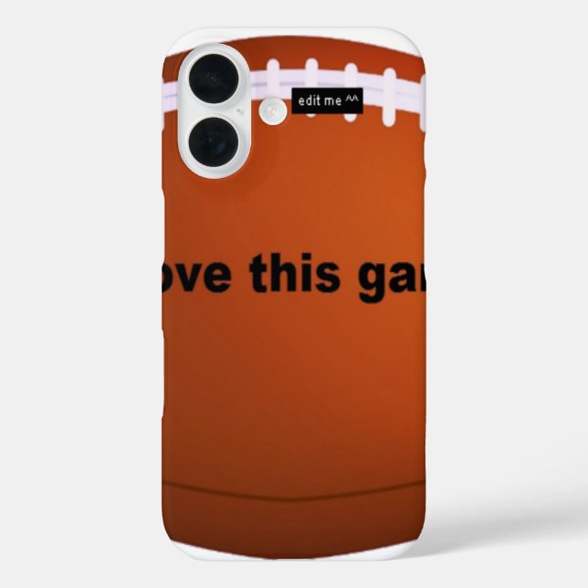 I love American footballs.png Case-Mate iPhone Case (Back)