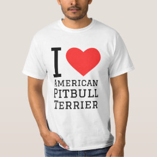 I love American pitbull terrier T-Shirt