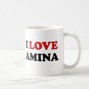 I Love Amina Coffee Mug