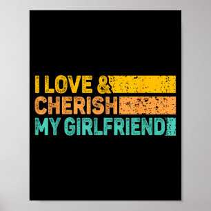 I Love &amp; Cherish My Girlfriend Romantic Relati Poster