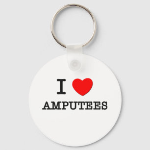 I Love Amputees Key Ring