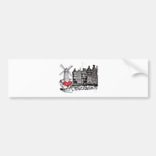 I love Amsterdam Bumper Sticker