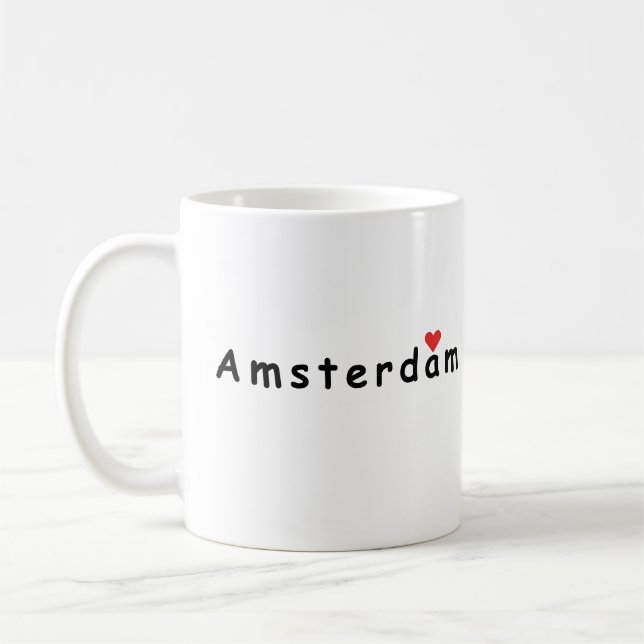 I love Amsterdam Coffee Mug (Left)