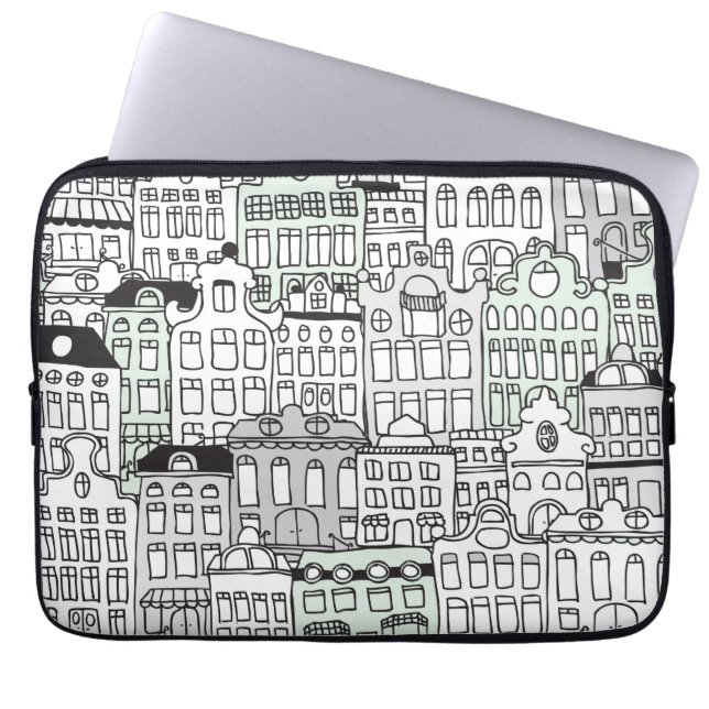 I love amsterdam dutch icon laptop sleeve (Front)