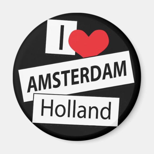 Image of I Love Amsterdam Holland Magnet