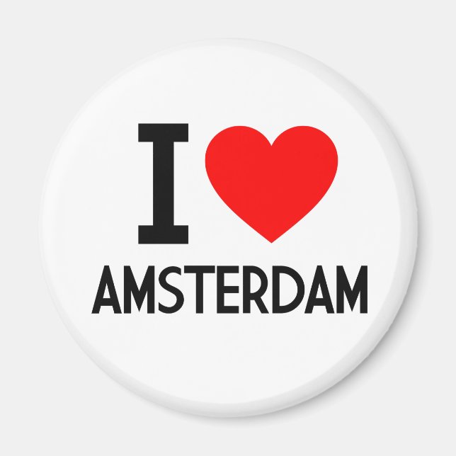 I Love Amsterdam Magnet (Front)