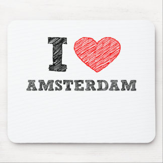 I Love Amsterdam Mouse Mat