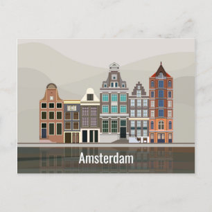 I love Amsterdam Travel The Netherlands Postcard