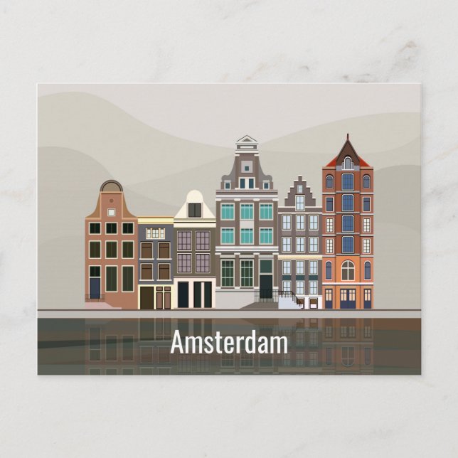 I love Amsterdam Travel The Netherlands Postcard (Front)