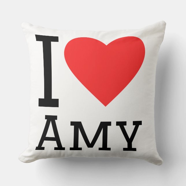 I love Amy  Cushion (Front)