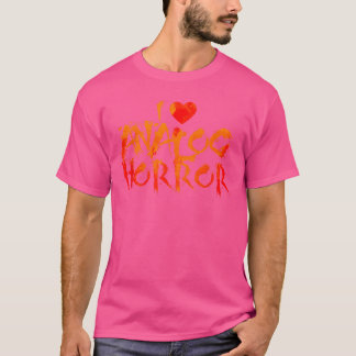 I Love Analog Horror Creepypasta Heart vintage T-Shirt