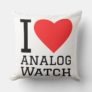 I love analog watch cushion