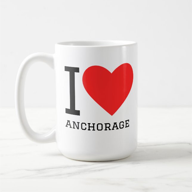 I love anchorage  coffee mug (Left)