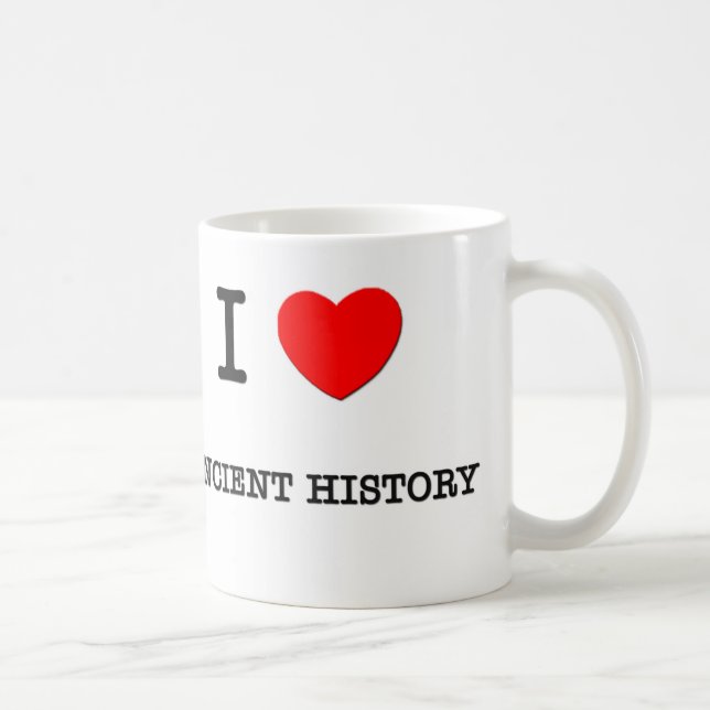 I Love ANCIENT HISTORY Coffee Mug (Right)