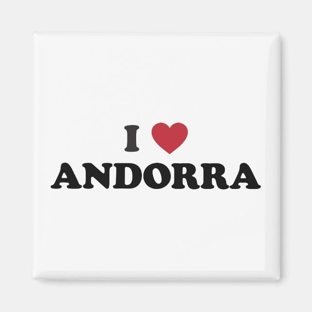 I Love Andorra Magnet (Front)