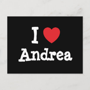 I love Andrea heart T-Shirt Postcard