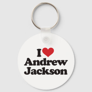 I Love Andrew Jackson Key Ring