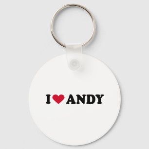 I LOVE ANDY KEY RING