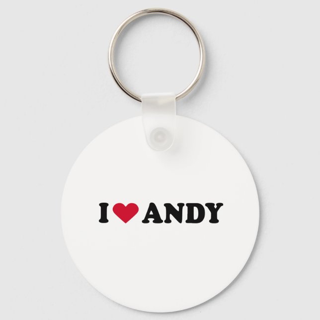 I LOVE ANDY KEY RING (Front)