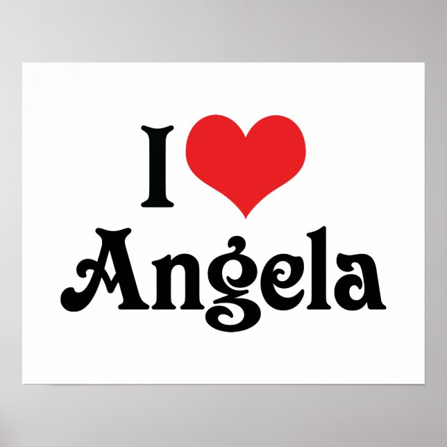 I Love Angela Poster (Front)