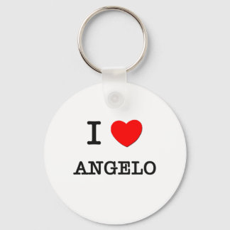 I Love Angelo Key Ring