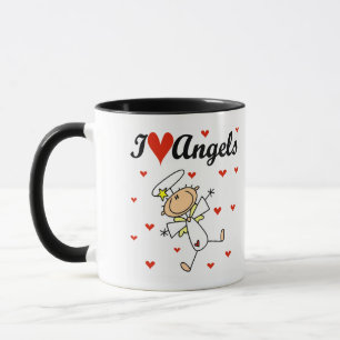 I Love Angels T-shirts and Gifts Mug