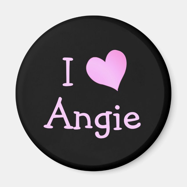 I Love Angie Magnet (Front)