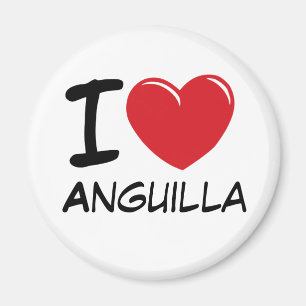 I Love Anguilla Magnet