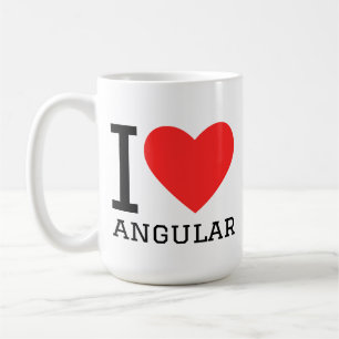 I love angular coffee mug