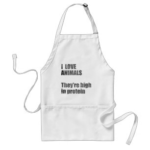 "I Love Animals" apron