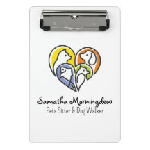 I love animals - Cat Dog Fish Bird in a Heart 1