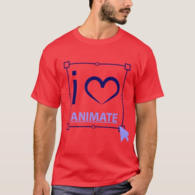I Love Animate T-Shirt (Front)