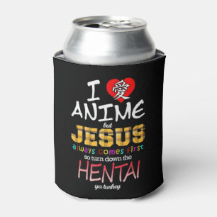 I Love Anime But Jesus Always Comes First T-Shirti Can Cooler